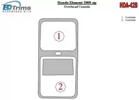 Honda Element 2008-UP Kit de garniture de tableau de bord BD intérieur de console au pavillon - 1 Honda Element 2008-UP Kit de garniture de tableau de bord BD intérieur de console au pavillon - 1
