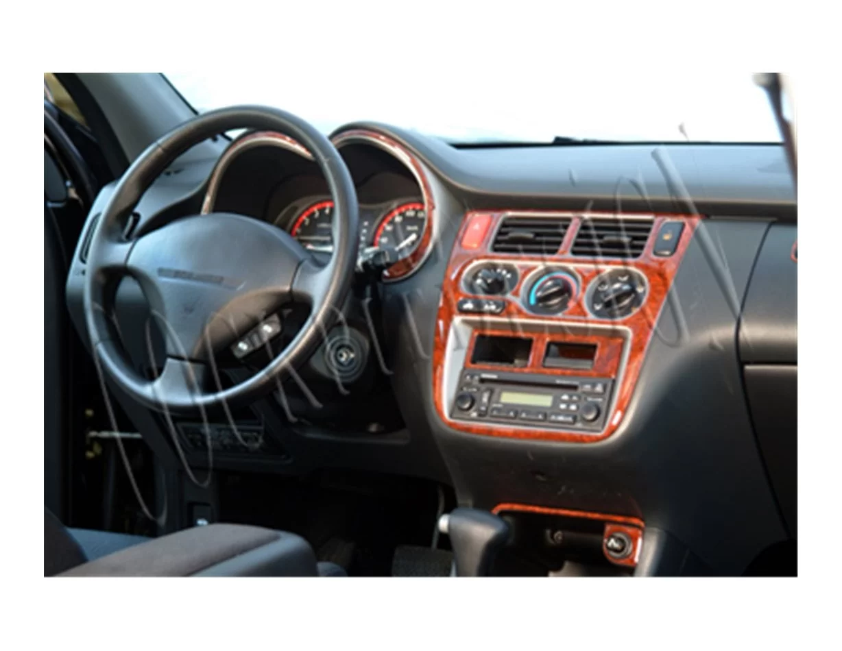 Honda HR-V 02.99-12.05 Kit de garniture de tableau de bord intérieur 3D Dash Trim Dekor 13-Parts - 1