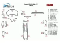 Honda HR-V 2016-UP Kit complet de garnitures de tableau de bord intérieur BD - 1 Honda HR-V 2016-UP Kit complet de garnitures de tableau de bord intérieur BD - 1