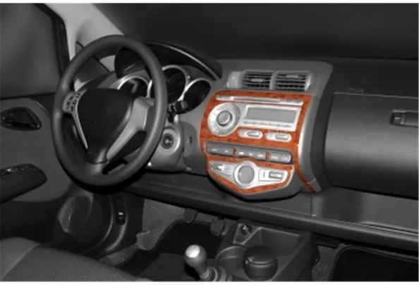 Honda Jazz 01.2002 Kit de garniture de tableau de bord intérieur 3D Dash Trim Dekor 7-Parts - 1 Honda Jazz 01.2002 Kit de garniture de tableau de bord intérieur 3D Dash Trim Dekor 7-Parts - 1