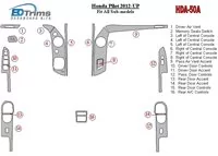 Honda Pilot 2012-UP Interieur BD Dash Trim Kit - 1