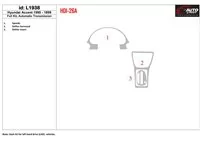 Hyundai Accent 1995-1999 Volledige set, automatische versnellingsbak BD-dashboardbekledingsset voor interieur - 1 Hyundai Accent 1995-1999 Volledige set, automatische versnellingsbak BD-dashboardbekledingsset voor interieur - 1
