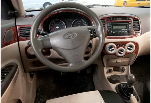 Hyundai Accent Era 01.06-12.10 Kit de garniture de tableau de bord intérieur 3D Dash Trim Dekor 21-Parts - 1