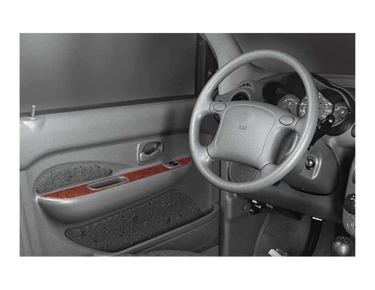 Hyundai Atos 03.98-06.06 Inleg dashboard Interieurset aansluitend en pasgemaakt op he 6-Teile - 1