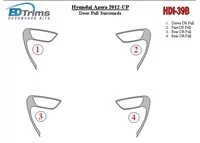 Hyundai Azera 2012-UP Inserts de porte Kit de garniture de tableau de bord intérieur BD - 1