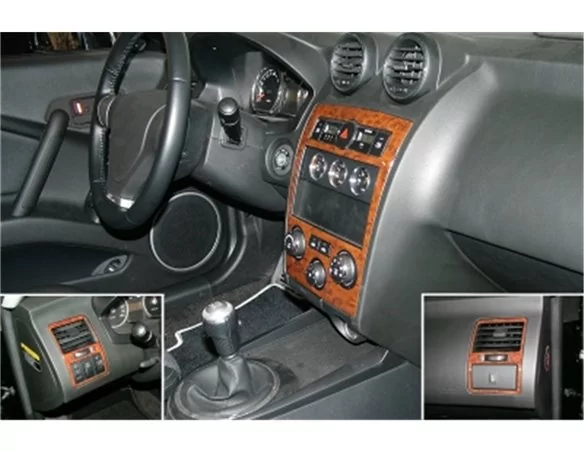 Hyundai Coupe 02.05-12.08 Inleg dashboard Interieurset aansluitend en pasgemaakt op he 5 -Teile - 1