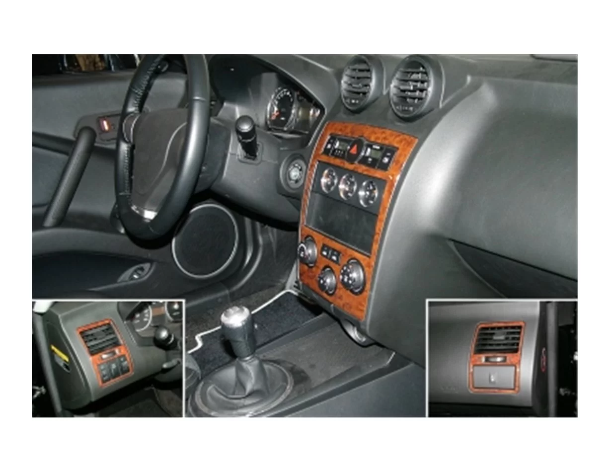 Hyundai Coupé 02.05-12.08 Kit de garniture de tableau de bord intérieur 3D Dash Trim Dekor 5-Parts - 1