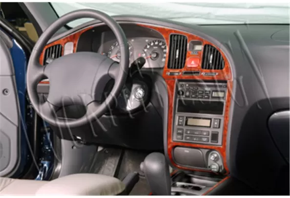 Hyundai Elantra 01.04-01.07 Kit de garniture de tableau de bord intérieur 3D Dash Trim Dekor 10-Parts - 1 Hyundai Elantra 01.04-01.07 Kit de garniture de tableau de bord intérieur 3D Dash Trim Dekor 10-Parts - 1
