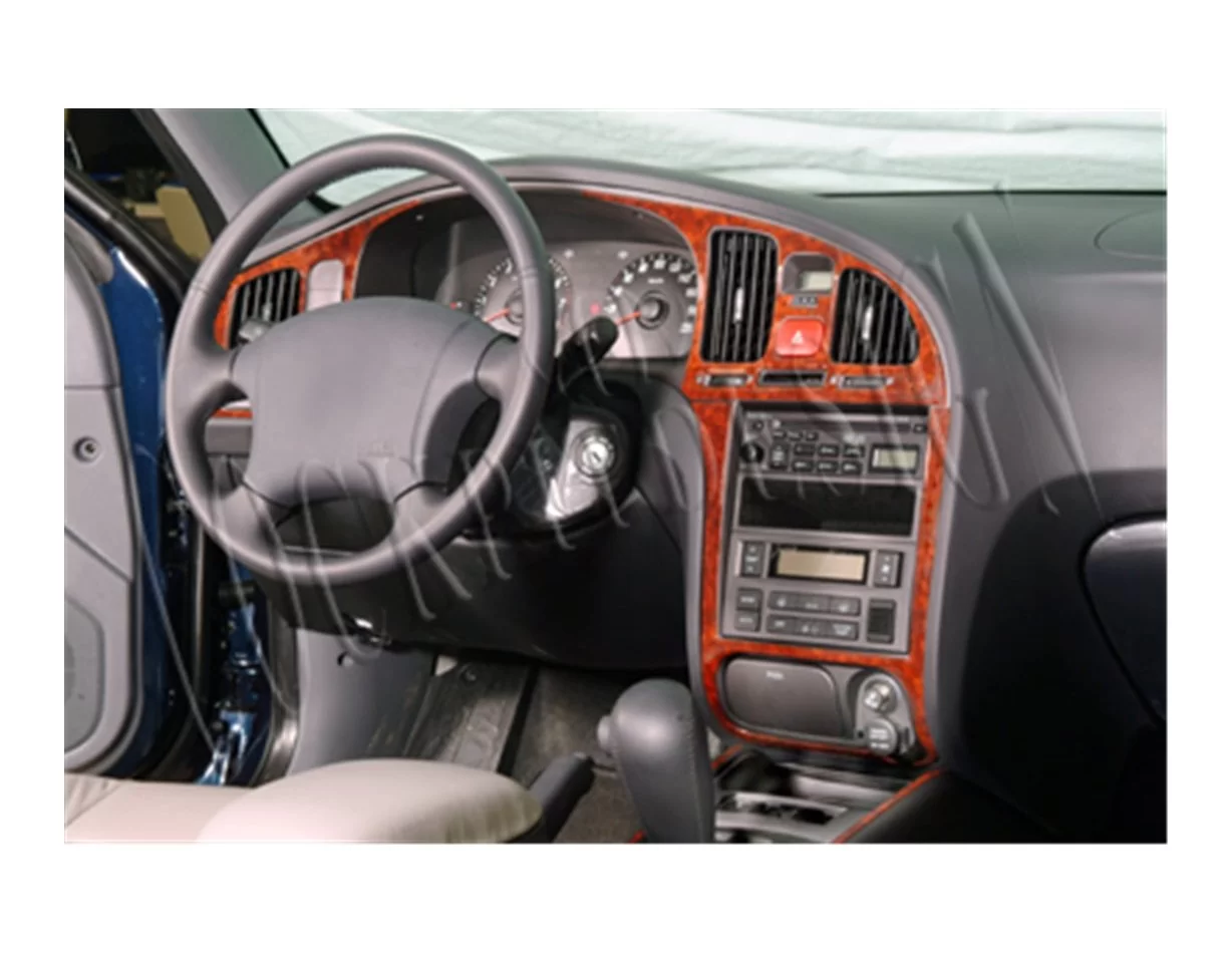 Hyundai Elantra 01.04-01.07 Kit de garniture de tableau de bord intérieur 3D Dash Trim Dekor 10-Parts - 1