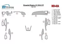 Hyundai Elantra GT 2013-UP Kit de garniture de tableau de bord intérieur BD complet - 1 Hyundai Elantra GT 2013-UP Kit de garniture de tableau de bord intérieur BD complet - 1