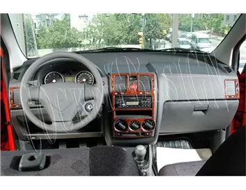 Hyundai Getz 09.05-12.10 Inleg dashboard Interieurset aansluitend en pasgemaakt op he 4-Teile - 1