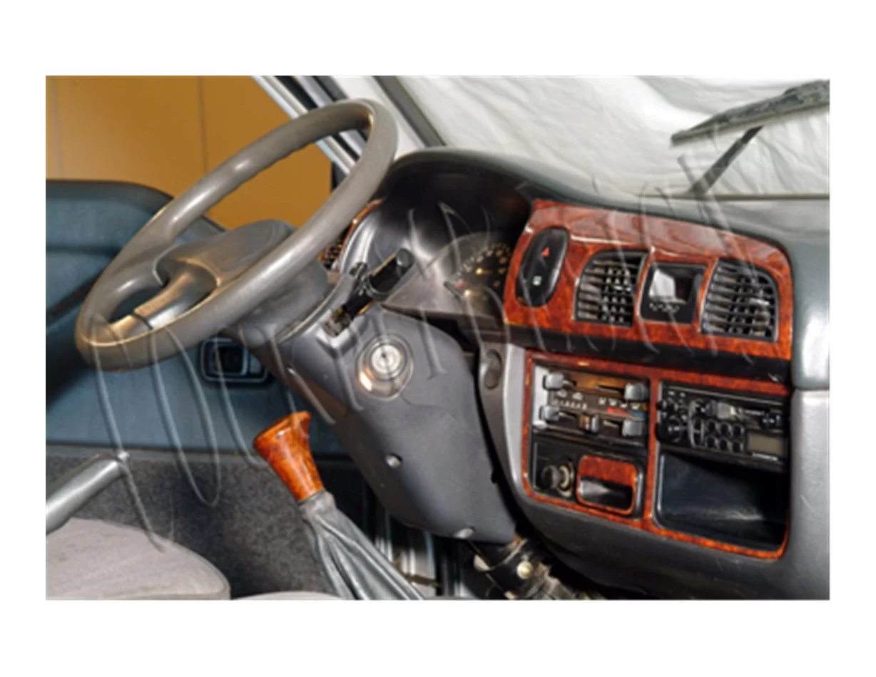 Hyundai H 100 01.98-07.04 Kit de garniture de tableau de bord intérieur 3D Dash Trim Dekor 11-Parts - 1