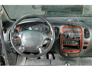 Hyundai H 100 08.2004 Kit de décoration intérieure 3D pour tableau de bord Dash Trim Dekor 10-Parts - 1