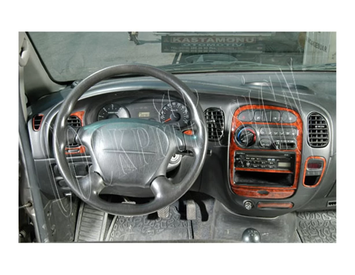 Hyundai H 100 08.2004 3D Interior Dashboard Trim Kit Dash Trim Dekor 10-Parts - 1 - Interior Dash Trim Kit