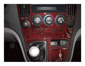 Hyundai H1 03.2008 Kit de décoration intérieure 3D pour tableau de bord Dash Trim Dekor 17-Parts - 1