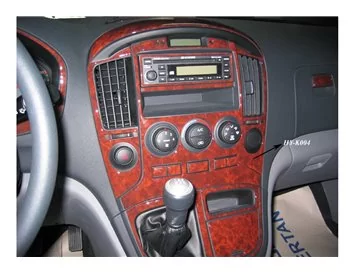 Hyundai H1 Ensemble complet 03.2008 Kit de garniture de tableau de bord intérieur 3D Décoration de tableau de bord 32 pièces - 1