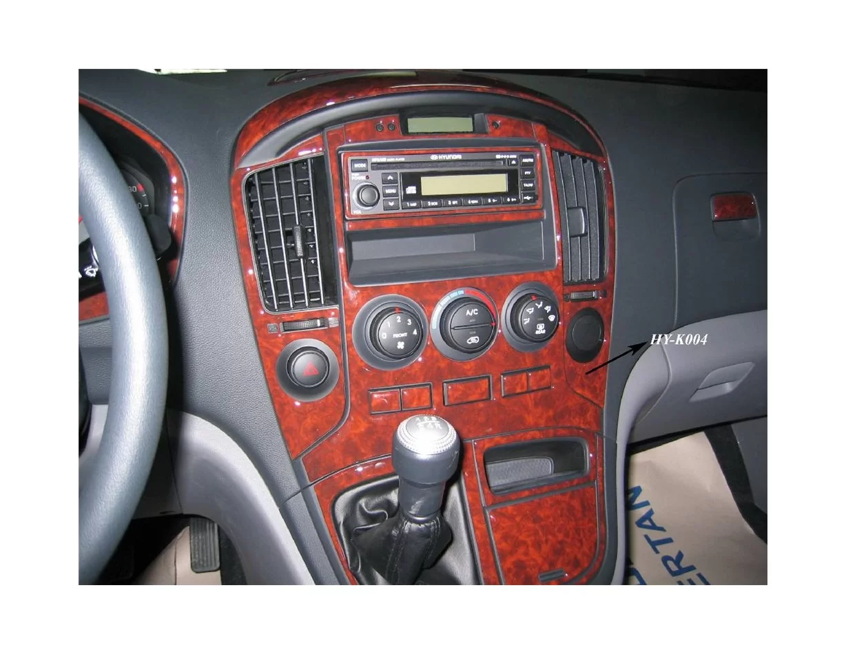Hyundai H1 Full Set 03.2008 3D Interior Dashboard Trim Kit Dash Trim Dekor 32-Parts - 1 - Interior Dash Trim Kit