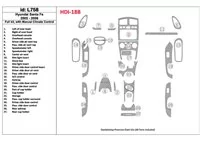 Hyundai Santa Fe 2005-2006 Volledige Set, Met Handgeschakelde Versnellingsbak Climate Control Interieur BD Dash Trim Kit - 1 Hyundai Santa Fe 2005-2006 Volledige Set, Met Handgeschakelde Versnellingsbak Climate Control Interieur BD Dash Trim Kit - 1
