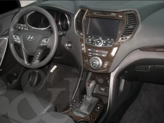 Ensemble complet Hyundai Santa Fe 2013-UP, sans NAVI, climatisation avec affichage, sans sièges à 3 rangées Kit de garniture de Ensemble complet Hyundai Santa Fe 2013-UP, sans NAVI, climatisation avec affichage, sans sièges à 3 rangées Kit de garniture de