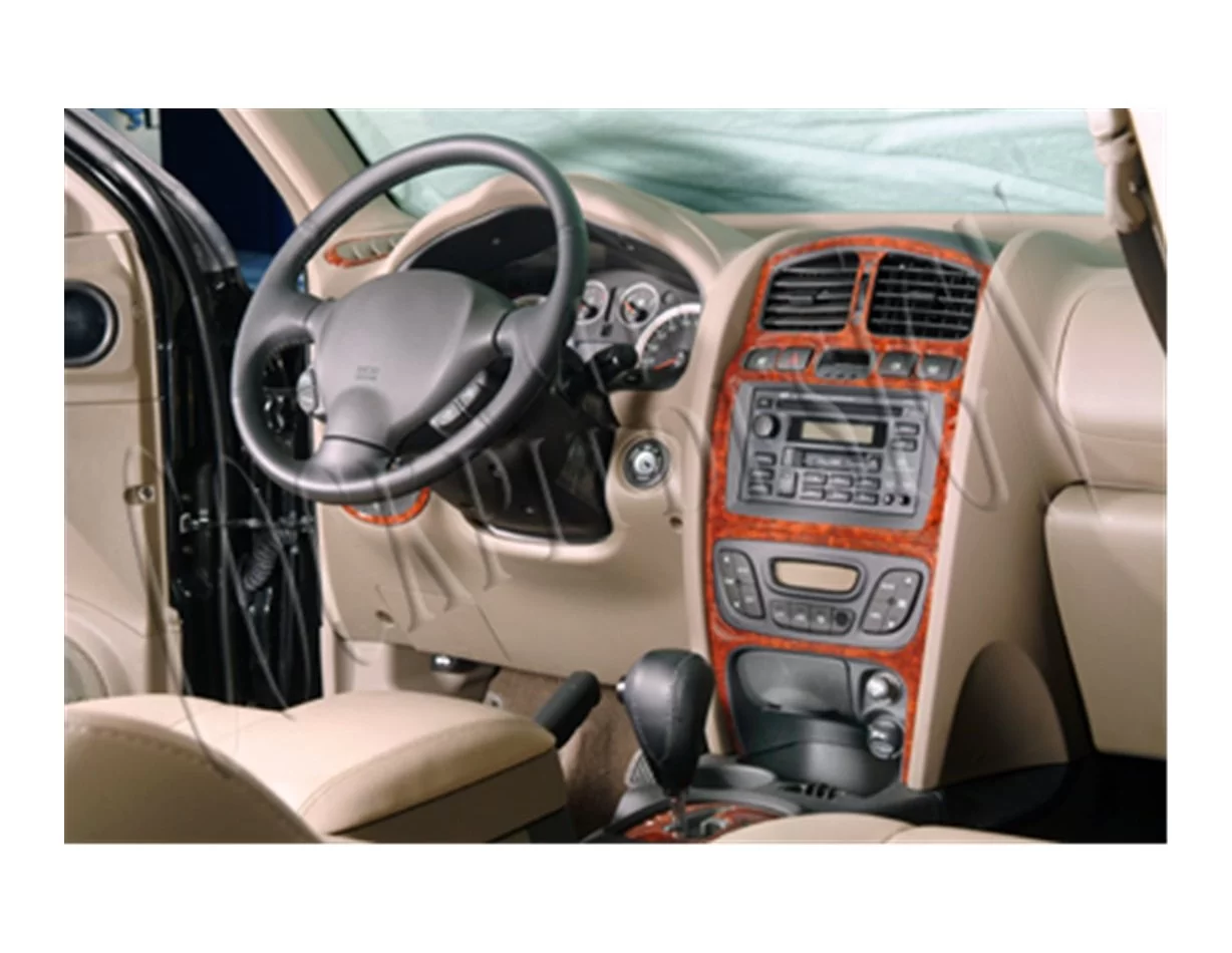 Hyundai Santafe 06.02-06.06 3D Interior Dashboard Trim Kit Dash Trim Dekor 9-Parts - 1 - Interior Dash Trim Kit