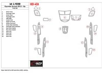 Hyundai Solaris 2012-UP Kit de garniture de tableau de bord intérieur BD complet - 1 Hyundai Solaris 2012-UP Kit de garniture de tableau de bord intérieur BD complet - 1