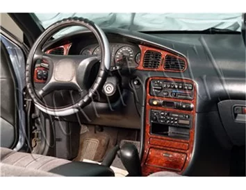 Hyundai Sonata 09.93-09.96 Kit de garniture de tableau de bord intérieur 3D Dash Trim Dekor 18-Parts - 1