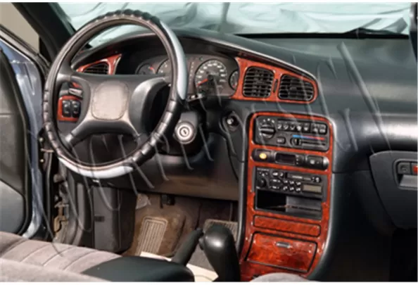 Hyundai Sonata 09.93-09.96 Kit de garniture de tableau de bord intérieur 3D Dash Trim Dekor 18-Parts - 1