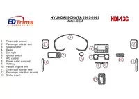 Hyundai Sonata 2002-2005 Pour les voitures avec kit de garniture de tableau de bord intérieur BD en bois installé en usine - 1 Hyundai Sonata 2002-2005 Pour les voitures avec kit de garniture de tableau de bord intérieur BD en bois installé en usine - 1