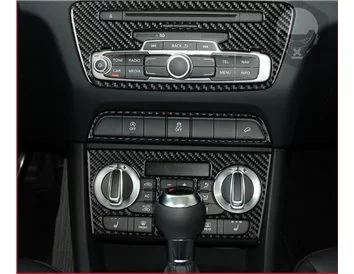 Audi Q3 ab 2015 3D BASIC Intérieur Tableau de Bord Garniture Kit Dash Trim Dekor 28-Parts - 1