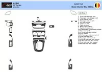 Audi Q3 ab 2015 3D BASIC Intérieur Tableau de Bord Garniture Kit Dash Trim Dekor 28-Parts - 2 Audi Q3 ab 2015 3D BASIC Intérieur Tableau de Bord Garniture Kit Dash Trim Dekor 28-Parts - 2