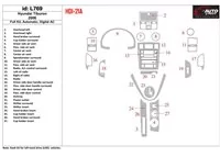 Hyundai Tiburon 2006-2006 Ensemble complet, Auto, Kit de garniture de tableau de bord intérieur AC automatique BD - 1