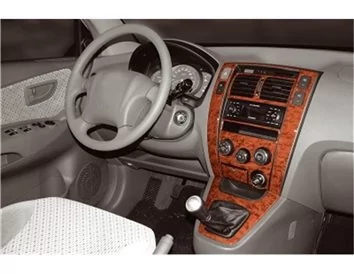 Hyundai Tucson 09.04-01.10 Kit de garniture de tableau de bord intérieur 3D Dash Trim Dekor 9-Parts - 1