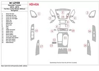 Ensemble complet Hyundai Tucson 2014-2015, sans NAVI, kit de garniture de tableau de bord BD intérieur modèle GLS - 1 Ensemble complet Hyundai Tucson 2014-2015, sans NAVI, kit de garniture de tableau de bord BD intérieur modèle GLS - 1