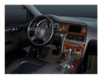 Audi Q7 2007-2014 Kit de garniture de tableau de bord intérieur 3D Dash Trim Dekor 27-Parts - 1