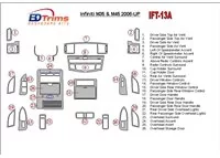 Infiniti M35/45 2006-UP Kit de garniture de tableau de bord intérieur BD complet - 1 Infiniti M35/45 2006-UP Kit de garniture de tableau de bord intérieur BD complet - 1