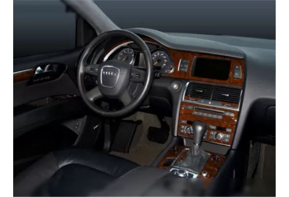 Audi Q7 2007-2014 FULL 3D Kit de garnitures de tableau de bord intérieur Dash Trim Dekor 50-Parts - 1 Audi Q7 2007-2014 FULL 3D Kit de garnitures de tableau de bord intérieur Dash Trim Dekor 50-Parts - 1