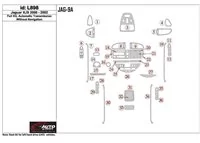 Jaguar XJS 2000-2002 Volledige set, automatische versnelling, zonder NAVI Interieur BD Dash Trim Kit - 1 Jaguar XJS 2000-2002 Volledige set, automatische versnelling, zonder NAVI Interieur BD Dash Trim Kit - 1