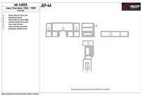 Jeep Cherokee 1984-1996 Volledige set interieur BD Dash Trim Kit - 1