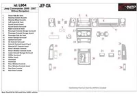 Jeep Commander 2006-2007 Sans kit de garniture de tableau de bord intérieur NAVI BD - 1 Jeep Commander 2006-2007 Sans kit de garniture de tableau de bord intérieur NAVI BD - 1