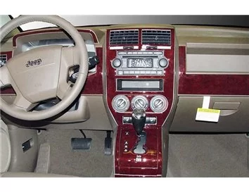 Jeep Compass/Patriot 2009-UP Kit de décoration de tableau de bord intérieur BD - 1