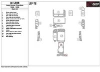 Jeep Grand Cherokee 1996-1998 Basic Set, 19 Parts set Interior BD Dash Trim Kit - 1
