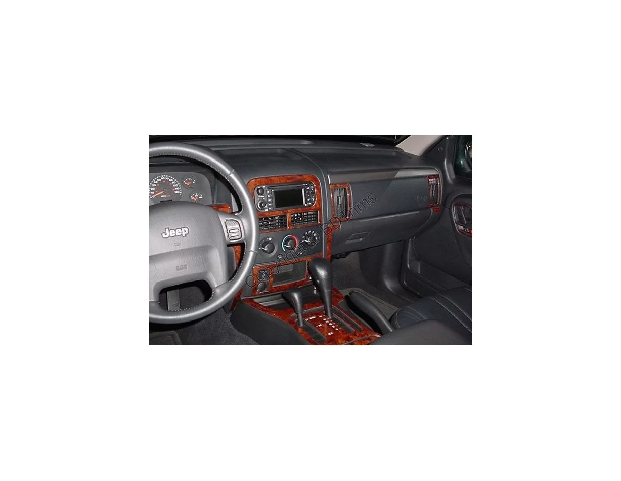 Jeep Grand Cherokee 1999-2002 Volledige set interieur BD Dash Trim Kit - 1