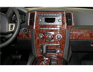Jeep Grand Cherokee 2008-2010 Volledige universele set Interieur BD Dash Trim Kit - 1