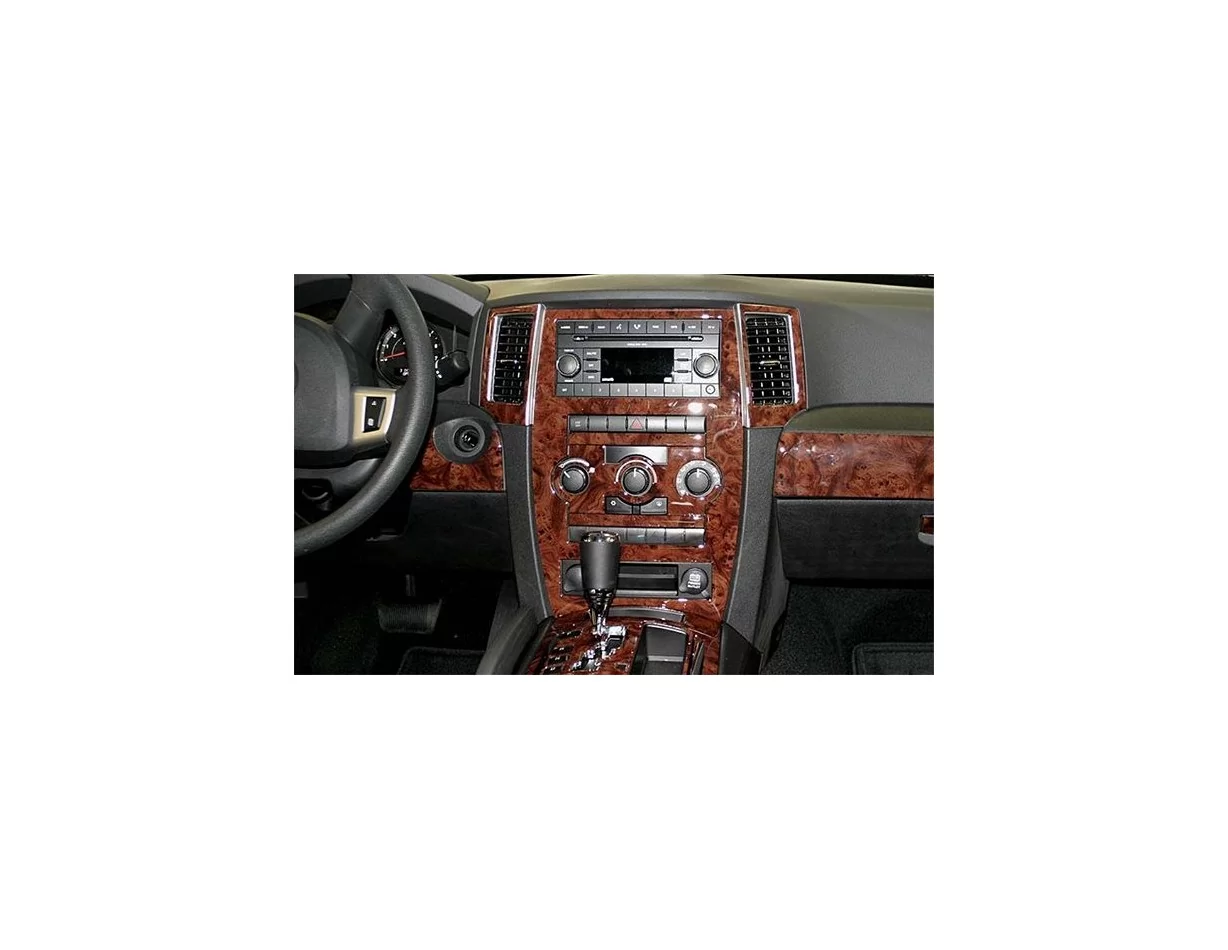 Jeep Grand Cherokee 2008-2010 Volledige universele set Interieur BD Dash Trim Kit - 1