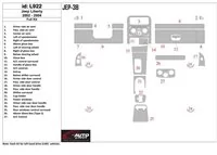 Jeep Liberty 2002-2004 Ensemble complet de garnitures de tableau de bord intérieur BD - 1 Jeep Liberty 2002-2004 Ensemble complet de garnitures de tableau de bord intérieur BD - 1