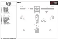 Jeep Liberty 2005-2007 Basic Set Interior BD Dash Trim Kit - 1 - Interior Dash Trim Kit Jeep Liberty 2005-2007 Basic Set Interior BD Dash Trim Kit - 1 - Interior Dash Trim Kit