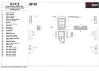 Jeep Liberty 2008-UP Kit de garniture de tableau de bord intérieur BD complet universel - 1