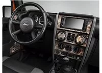Jeep Wrangler 2007-2010 Ensemble complet, kit de garniture de tableau de bord intérieur BD pour boîte de vitesses manuelle - 2