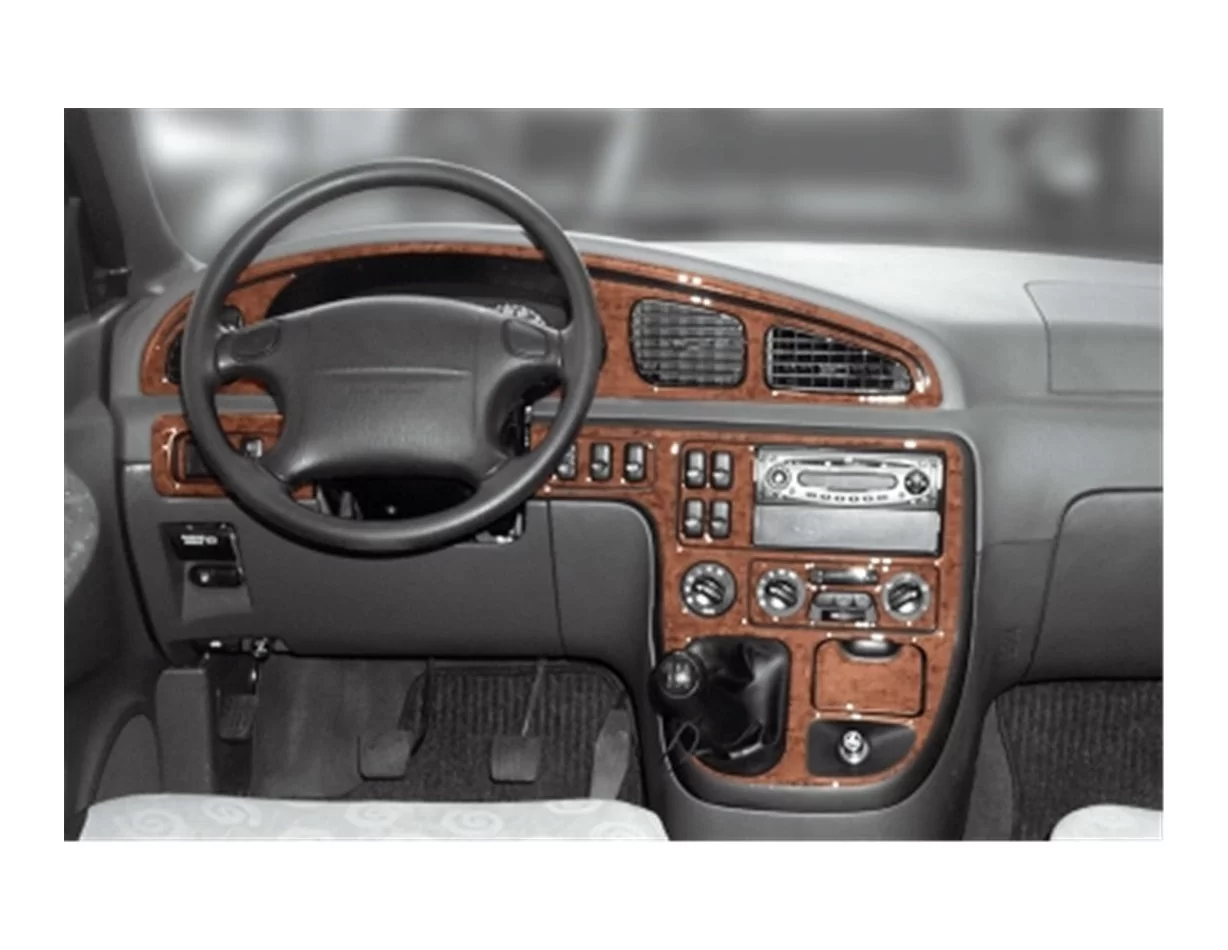 Kia Carnival 04.1999 Inleg dashboard Interieurset aansluitend en pasgemaakt op he 14 -Teile - 1