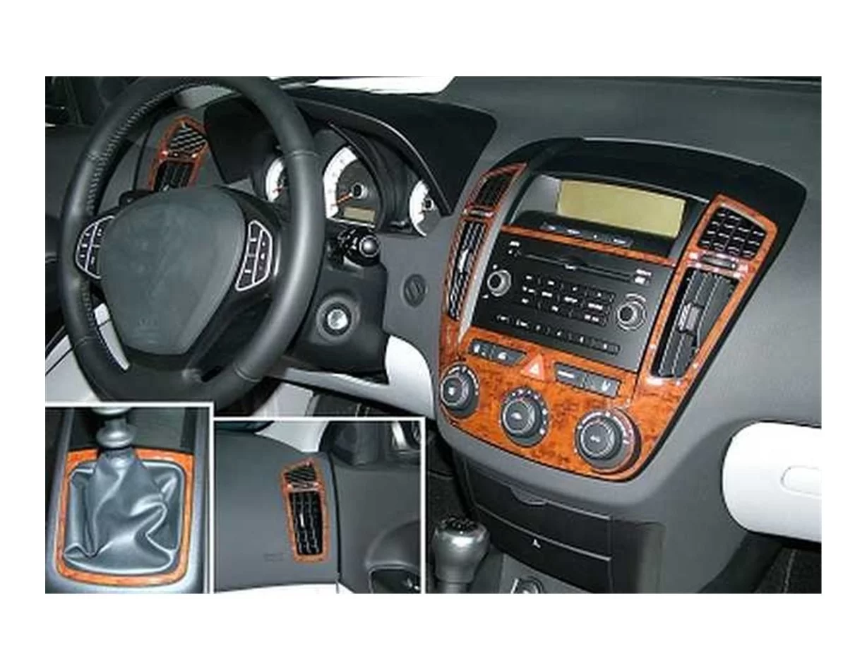 Kia Cee'd 01.2007 3D Interior Dashboard Trim Kit Dash Trim Dekor 8-Parts - 1 - Interior Dash Trim Kit